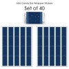 Big Dot of Happiness Navy Confetti Stars - Mini Candy Bar Wrapper Stickers - Simple Party Small Favors - 40 Count - 3 of 4