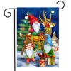 Happy Holiday Gnomes Christmas Garden Flag 18" x 12.5" Briarwood Lane - image 2 of 4