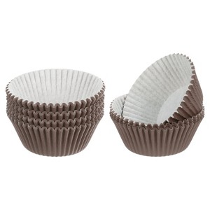 Unique Bargains Greaseproof Cupcake Liners Muffins Paper Baking Cups 2.8 Inch - 1 of 3
