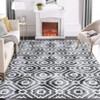 Modern Geometric Area Rug, Pearl Velvet Polyester, Washable, Non-Slip, Foldable for Hallway, Kitchen, Entryway & Office - 2 of 4