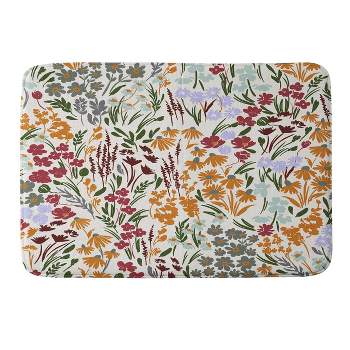 Marta Barragan Camarasa Spring Flowery Meadow Heavy Memory Foam Bath Mat - Deny Designs