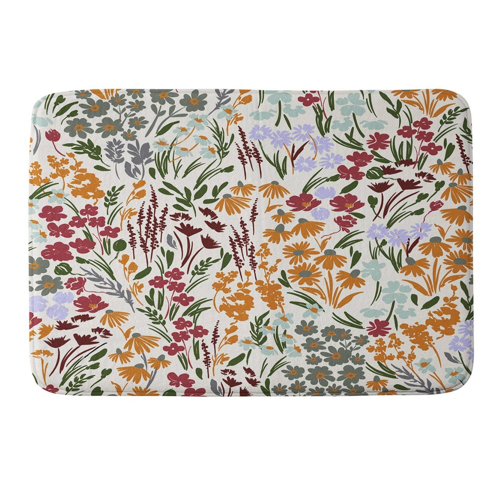 Marta Barragan Camarasa Spring Flowery Meadow Heavy Memory Foam Bath Mat - Deny Designs -  86975722
