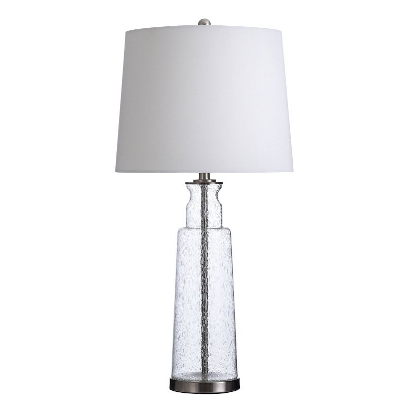 Clear Seeded with Brass Steel Table Lamp - StyleCraft, 1 of 8