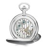 Black Bow Jewelry Charles Hubert Polished Stainless Steel White Dial Pocket Watch 54mm - 3 of 4