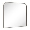 TEHOME Decole Large Rectangular Stainless Steel Framed Wall Mounted Bathroom Vanity Mirror - 2 of 4