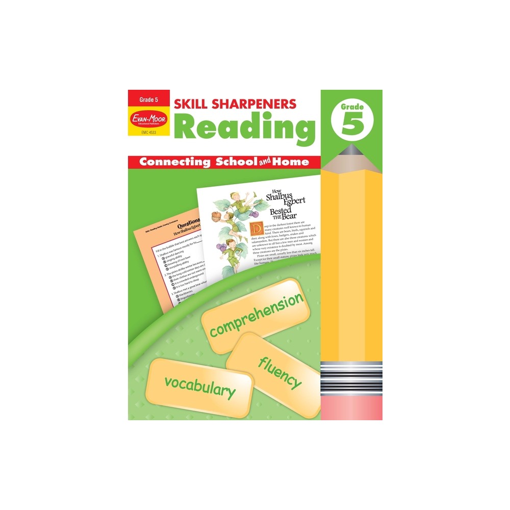 Skill Sharpeners: Reading, Grade 5 Workbook - by Evan-Moor Educational Publishers (Paperback)