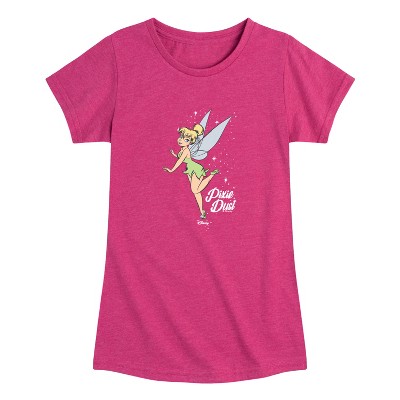 トップス Batlogue Glitter Tshirt Girls' Tinker Bell Pixie Dust Toddler Short Sleeve Graphic T-Shirt
