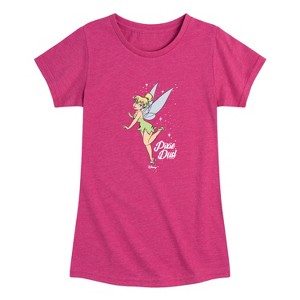 トップス Puffshoulder Compact Shirts Girls' Tinker Bell Pixie Dust Toddler Short Sleeve Graphic T-Shirt