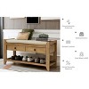Entryway Storage Bench with Cushioned Seat Shoe Rack with 2 Drawers and Storage Shelf,Shoe Rack with Cushioned Seat and Drawers - 2 of 4