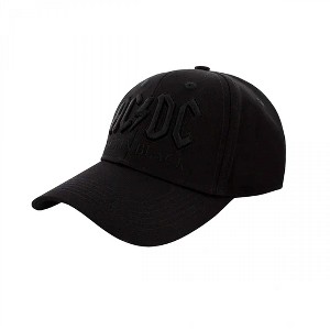 Adult AC/DC Back in Black Logo Baseball Hat - 1 of 4