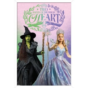 Trends International Wicked: For Good (2025) - Two Halves of the Whole Heart Framed Wall Poster Prints - 1 of 4