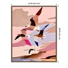 Amanti Art Soaring Silhouette Seagulls by Uma Gokhale Framed Canvas Wall Art - 3 of 4