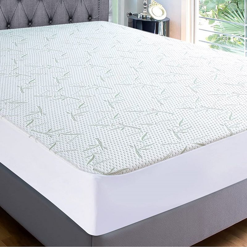 Cheer Collection Rayon From Bamboo Waterproof Mattress Protector, 1 of 8