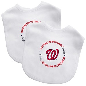 BabyFanatic Officially Licensed Unisex Baby Bibs 2 Pack - MLB Washington Nationals - 1 of 3