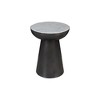Jofran,Circularity Modern Luxury Marble and Iron 18" Round Pedestal End Table - 2 of 4