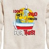 Boys' - SpongeBob SquarePants - Squidward I Dont Get Paid Enough Graphic Long Sleeve Fleece Sweatshirt - 2 of 4