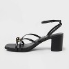 Women's Phoebe Strappy Ball Ornament Heels - A New Day™ - 2 of 4