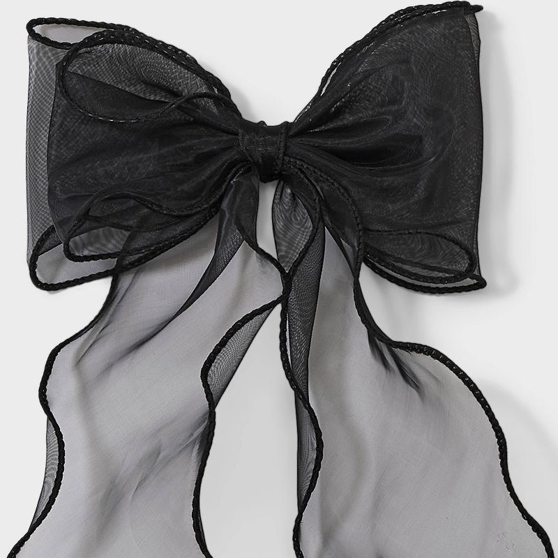 Bow Hair Barrette - Wild Fable&#8482; Black, 4 of 5
