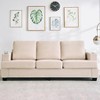COZONY 89" 3-Seater Modern Chenille Sofa with Deep Seats, Cup Holders & Side Storage Pockets, Upholstered Couch for Living Room or Apartment Lounge - 3 of 4