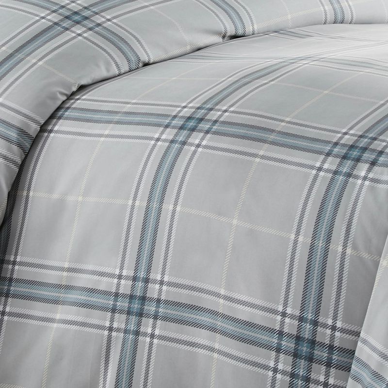 Southshore Fine Living Vilano Plaid Oversized Down Alternative Comforter Set, 3 of 8