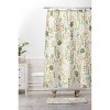 Floral Goodness IV Shower Curtain Green - Deny Designs: Botanical Pattern, Microfiber, Easy Care - 3 of 4