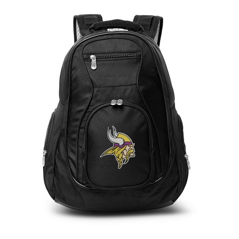 Nfl Minnesota Vikings Premium 19 Laptop Backpack - Black : Target