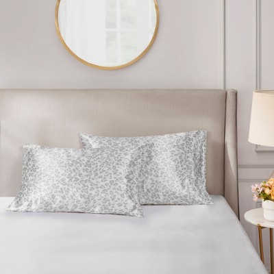 2 Pcs Elegant Wrinkle Free Pillowcases, All Season Smooth Home Textile for Lux Bedroom Decor