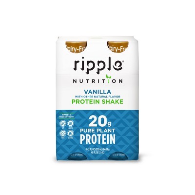 Ripple Vegan Protein Shakes - Vanilla - 4pk