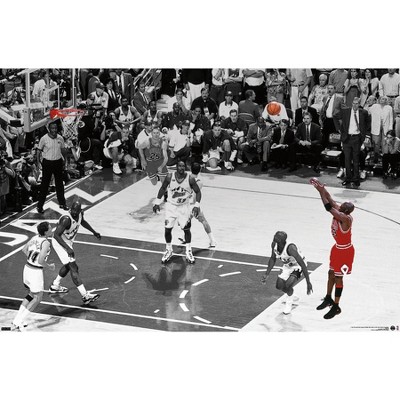 Trends International Michael Jordan - The Shot Horizontal Unframed Wall ...