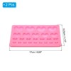 Unique Bargains Heart Silicone Polymer Clay Fondant Template for Crafts Air Dry DIY Candy 2 Pcs - 2 of 4