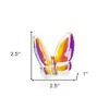HomeRoots 3" Purple and Orange Crystal Butterfly Figurine Tabletop Sculpture - 3 of 4
