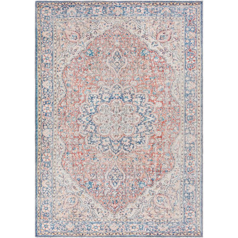 6&#39;7&#34;x9&#39; Colin Traditional Machine Washable Rug Red - Artistic Weavers, 1 of 8