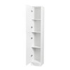 Okak Tall Cabinet, Storage Cabinet with 2 Doors and 4 Shelves, Sideboard Cabinet for Living Room, Bedroom and Office, White - 4 of 4