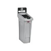 Rubbermaid Slim Jim Single-Stream Landfill Recycling Station 23-Gallon Gray/Black (2185053) - 2 of 4