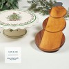 Nambé Snowman Cheese Board – Holiday Acacia Wood Charcuterie Tray with Chrome Plate Spreader, Seasonal Serveware & Giftable Entertaining Accent - 3 of 4