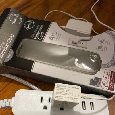 Cordinate 10' Outlet Extension Cord Gray/white : Target