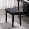 VEVOR Piano Bench, 22" x 13.78" x 19", Keyboard Piano Chair with High-Density Padded Cushion, Storage Compartment for Music Books, Black - 2 of 4