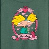 Women's - Hey Arnold! - Valentine's My Love Lightweight French Terry Wide Neck Long Sleeve Shirt - 2 of 4