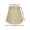 ynxaria Empire Softback Lampshades with Washer Fitter, 9"x18"x13" Egg Color - 4 of 4