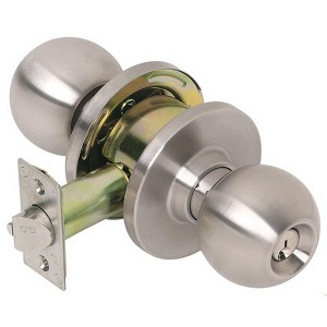 Tell Cortland Satin Chrome Entry Lockset 1-3/4 in. - 1 of 1