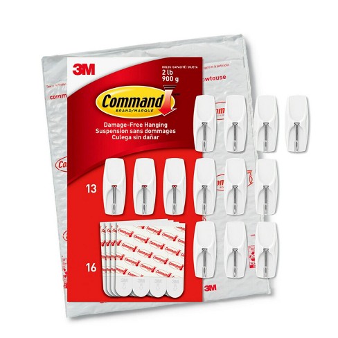 3M Command Medium Utility Hook Value Pack 6 hooks, 12 medium indoor strips:Education