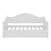 Sapphtopaz Twin Size Daybed with 2 Storage Drawers Wooden Platform Bed Frame with Handrail and Slats Support, Beds for Apartment, Bedroom - 3 of 4