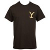 Mens Yellowstone Dutton Ranch Sunset Front and Back Print T-Shirt - 2 of 4