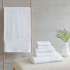 Vynxaria White Sustainable Antimicrobial 6 Piece Towel Set - 2 of 4