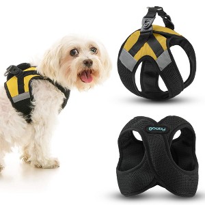 Gooby Soft Mesh X Step in Dog Harness Yellow, Small - 1 of 1