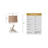 SEA WINDS 28" Distressed White Polyresin Coastal Anchor Table Lamp, sold as 2 pack - 4 of 4