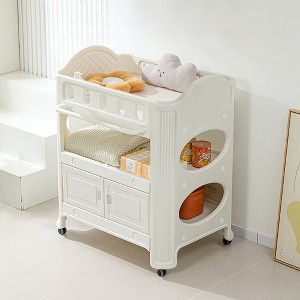 Whisen Eco-Conscious Changing Table, HDPE Non-Toxic Material, Waterproof & Stain-Resistant - White - 1 of 4