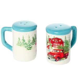 The Lakeside Collection Winter in the Country Housewares Collection - Salt & Pepper Shaker Set - 1 of 2