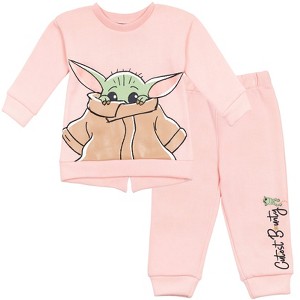Star Wars The Mandalorian Baby Grogu Sweatshirt & Pants - 1 of 4