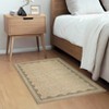 Indoor Modern Washable Area Rugs with Scalloped Print, Ultra Thin Non Slip Throw Carpet for Bedroom Living Room - 3 of 4
